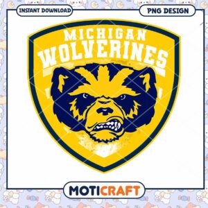 Michigan Wolverines Bear Logo PNG Download Design File