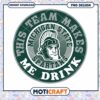 Michigan State Spartans Team Makes Me Drink PNG Design