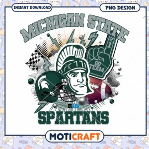 Michigan State Spartans PNG Art for Instant Download