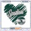 Michigan State Spartans Heart PNG Instant Download Design