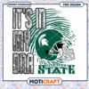 Michigan State It's in My DNA Football PNG Design