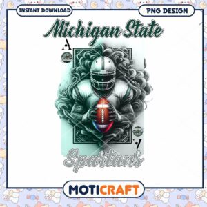 Michigan State Spartans Football PNG Design Download