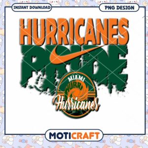 Miami Hurricanes Pride PNG Instant Download Design Artwork