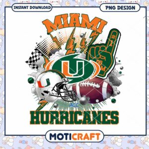 Miami Hurricanes PNG Design for Sports Fans Download