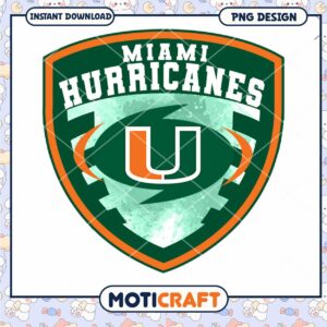 Miami Hurricanes Logo PNG Instant Download Design File