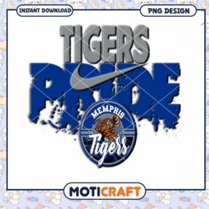 Memphis Tigers Pride PNG Digital Download Design Art