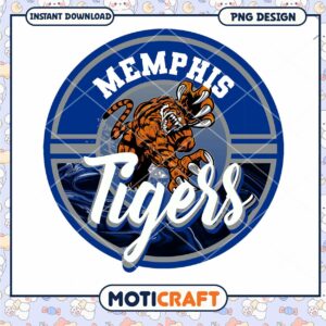 Memphis Tigers PNG Design Instant Download Artwork