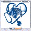 Memphis Tiger Heartbeat Stethoscope PNG Design Download