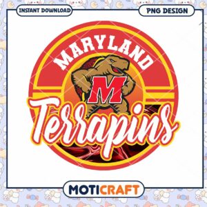 Maryland Terrapins PNG Design Instant Download Graphic