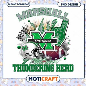 Marshall Thundering Herd Football PNG Design Download