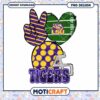 LSU Tigers PNG Design with Peace Sign Instant Download