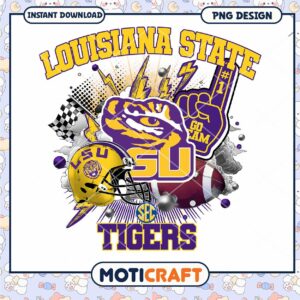 LSU Tigers PNG Design for Louisiana State Fans