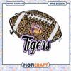 LSU Tigers Leopard Football PNG Design Instant Download