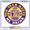 LSU Tigers Fun Drinking Team PNG Design Download