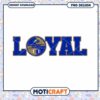 Loyal Zips Football Team PNG Design Instant Download