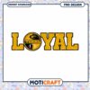 Loyal Tigers Football PNG Design for Instant Download