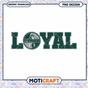 Loyal Spartans Football PNG Design Instant Download Art