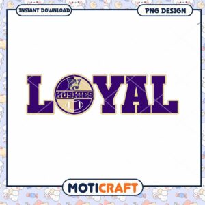 Loyal Huskies Team Spirit PNG Design for Download