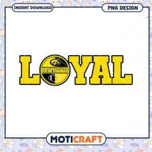 Loyal Hawkeyes Football PNG Design for Fans and Creators