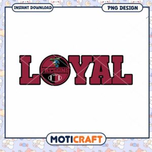 Loyal Falcons Football Team PNG Digital Download Design