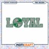 Loyal Eagles Football Team PNG Instant Download Design
