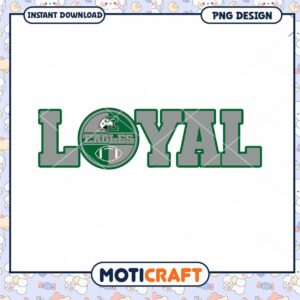 Loyal Eagles Football Team PNG Instant Download Design