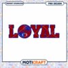Loyal Bulldogs Football Team PNG Download Design File