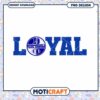 Loyal Blue Devils Football PNG Instant Download Design
