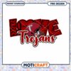 Love Trojans Football Theme PNG Instant Download Design