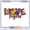 Love Tigers LSU Football PNG Design for Fans Decor