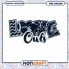 Love the Owls Football PNG Design for Instant Download