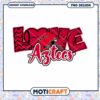 Love the Aztecs Football PNG Design for Fans and Apparel