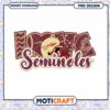 Love Seminoles Football PNG Design Instant Download Art