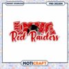 Love Red Raiders Football PNG Digital Download Design