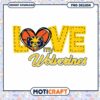 Love My Wolverines PNG Design for Instant Download