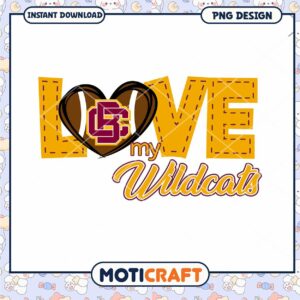 Love My Wildcats PNG Design Instant Download Art