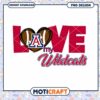 Love My Wildcats PNG Design for Arizona Fans Downloadable