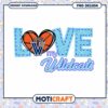 Love My Wildcats Basketball PNG Design Instant Download