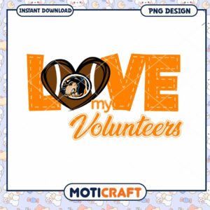 Love My Volunteers PNG Design for Instant Download 2023