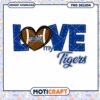 Love My Tigers Football PNG Design for Instant Download