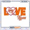 Love My Tigers Baseball PNG Design Instant Download