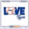 Love My Tigers Baseball PNG Instant Download Design