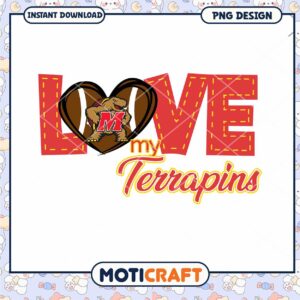 Love My Terrapins University Spirit PNG Design Download