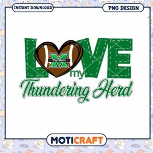 Love My Thundering Herd PNG Design Instant Download File