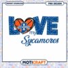 Love My Sycamores Basketball PNG Design for Fans