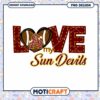Love My Sun Devils Football PNG Design Instant Download