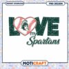 Love My Spartans Baseball PNG Design Downloadable Art