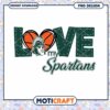 Love My Spartans Basketball SVG PNG Instant Download Design