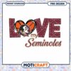 Love My Seminoles PNG Design for Fans and Collectors