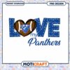 Love My Panthers PNG Design for Instant Download Art